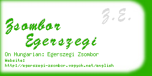 zsombor egerszegi business card